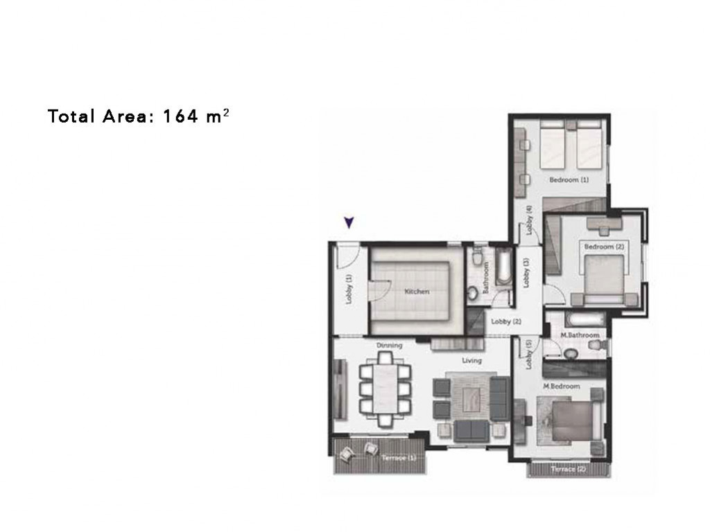 Apartment For Sale Galleria Moon Valley Reference 1239